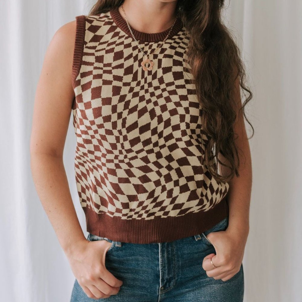 Motel rocks brand sweater vest